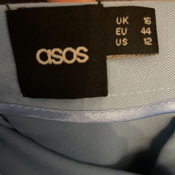 ✨ASOS Light Blue Ruffle waist peplum skirt - Picture 3 of 5